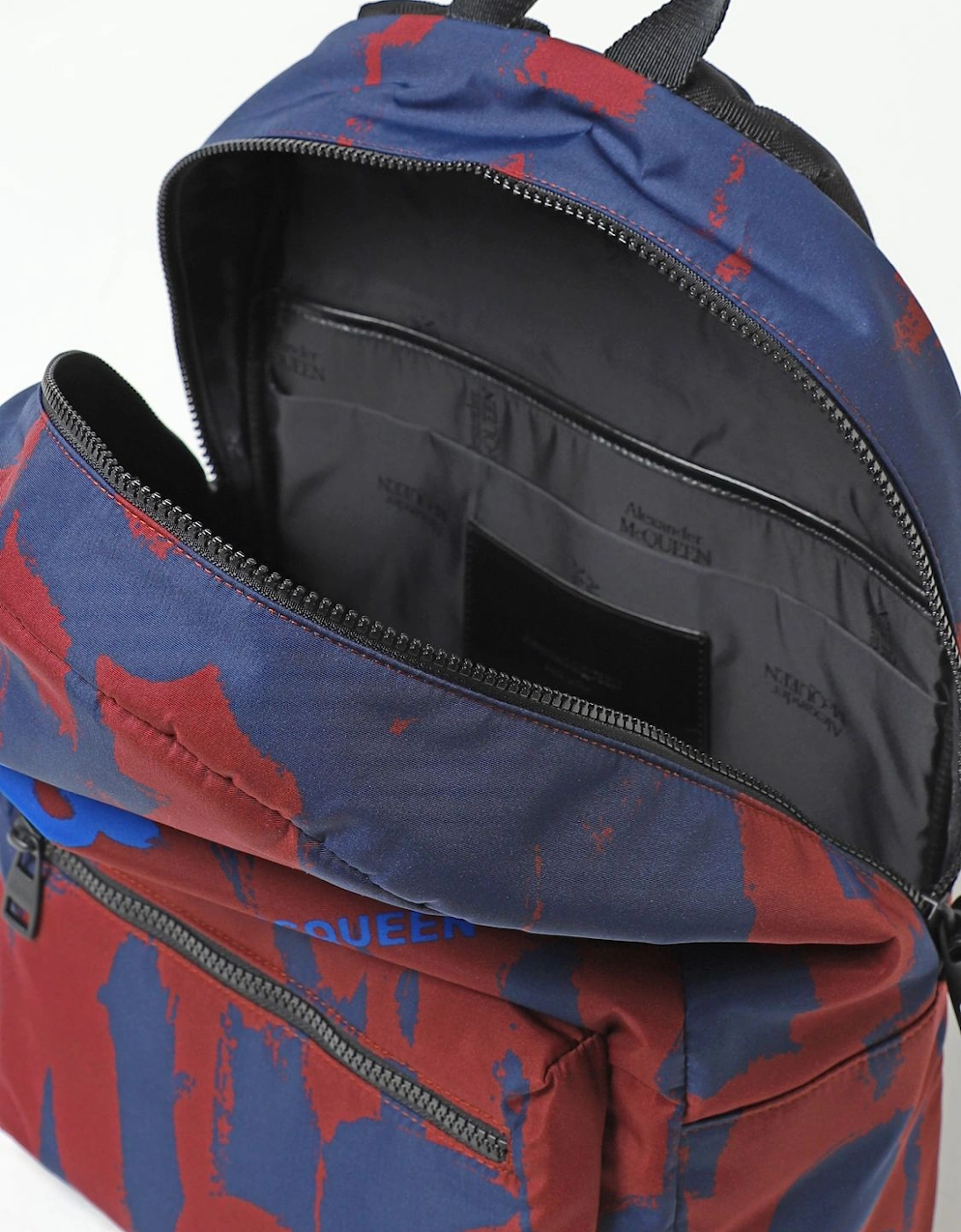 McQueen Backpack Logo Print