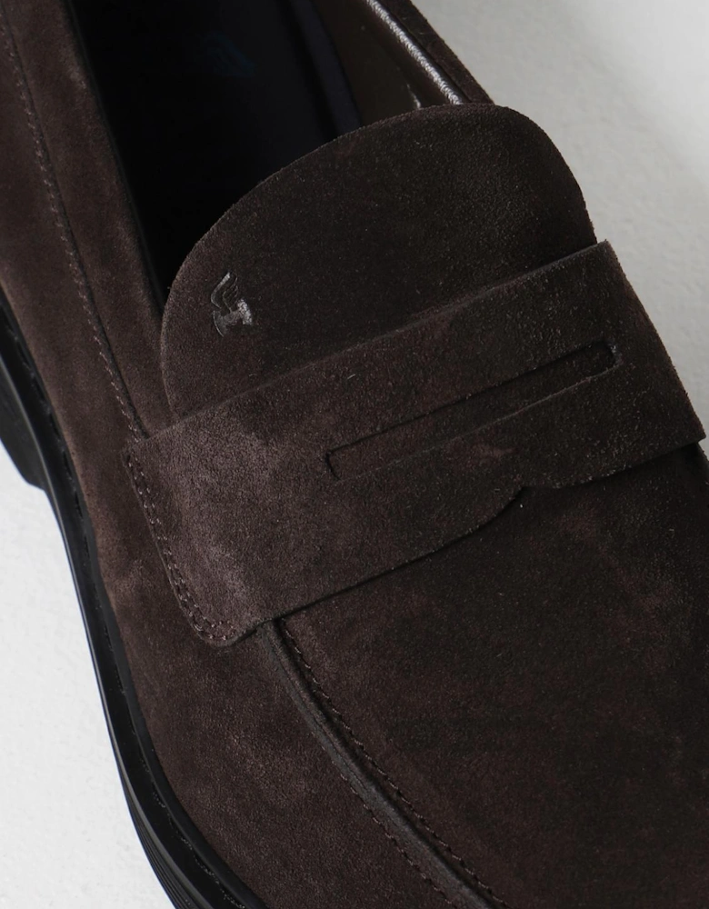 Suede Penny Loafers Casual Style