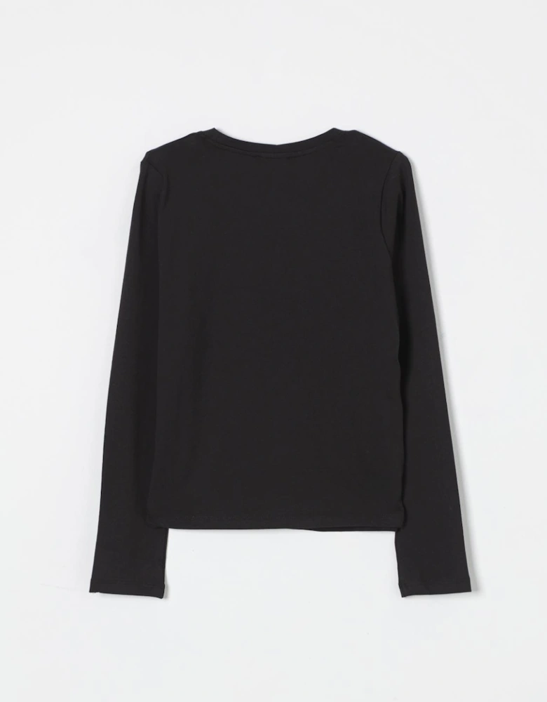 Long Sleeve Embellished Top