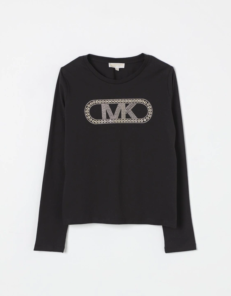 Long Sleeve Embellished Top
