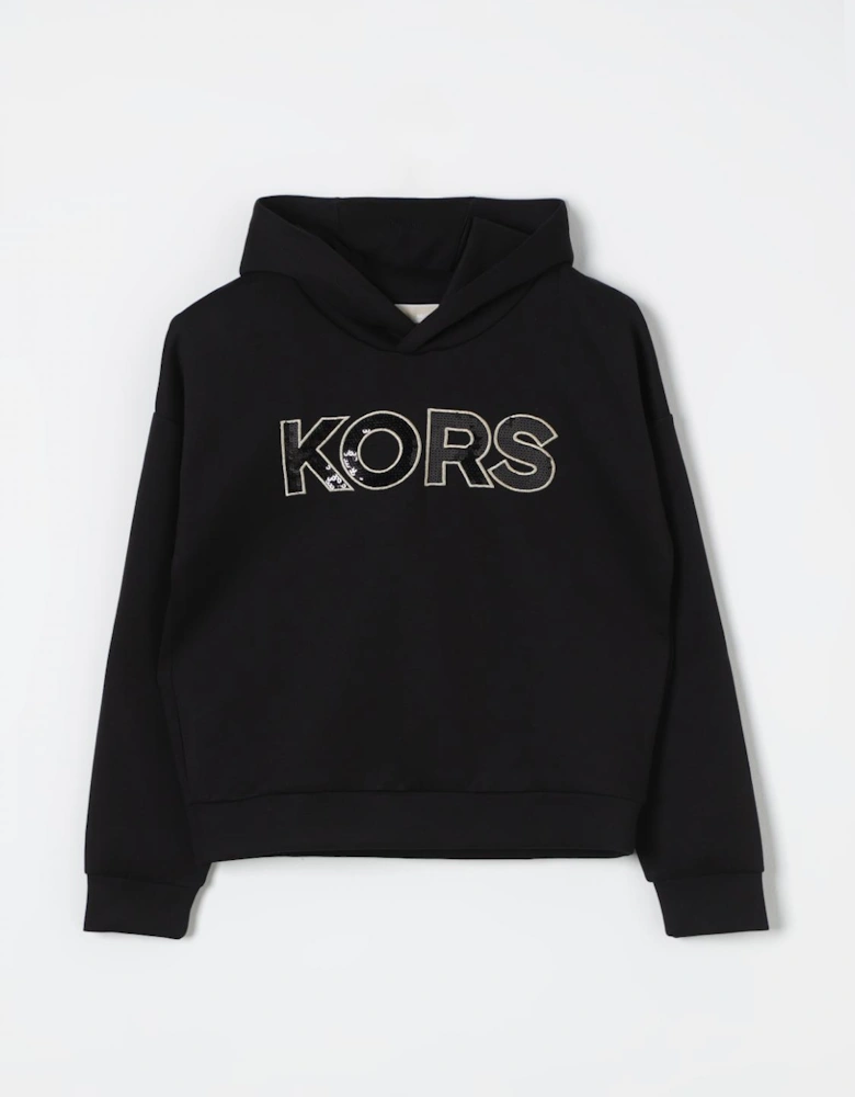 Sequin Logo Hoodie
