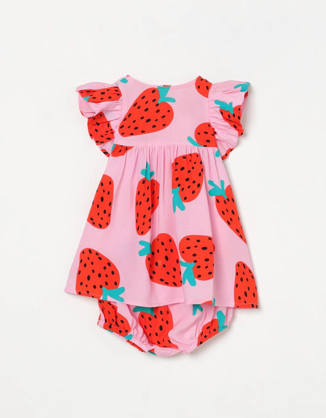 Strawberry Print Dress Bloomers Set, 4 of 3