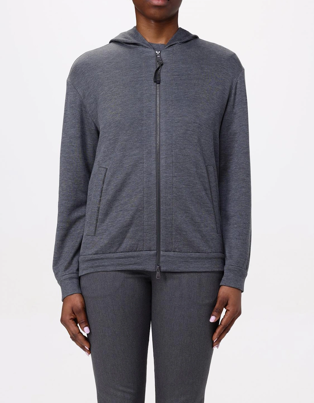 Cashmere Zip Hoodie Relaxed Fit