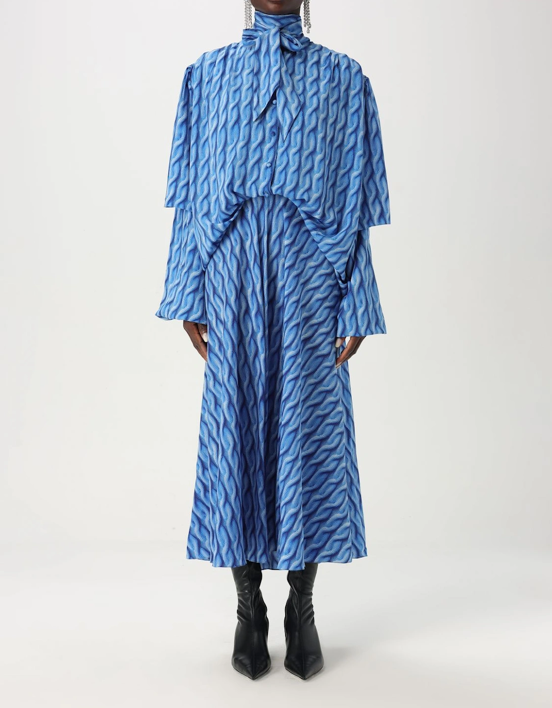 Printed Silk Midi Dress, 7 of 6