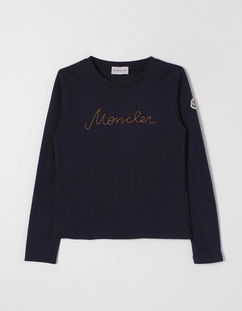 Kids Long Sleeve Tee Embroidered Logo