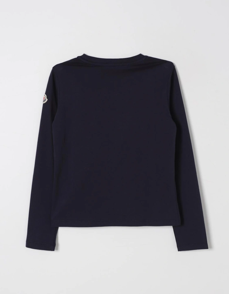 Kids Long Sleeve Tee Embroidered Logo