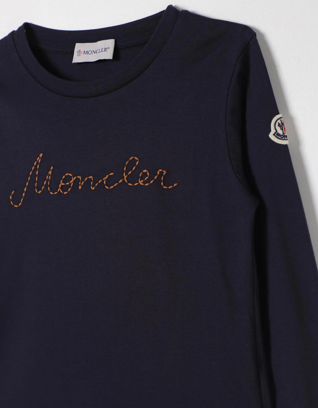 Kids Long Sleeve Tee Embroidered Logo