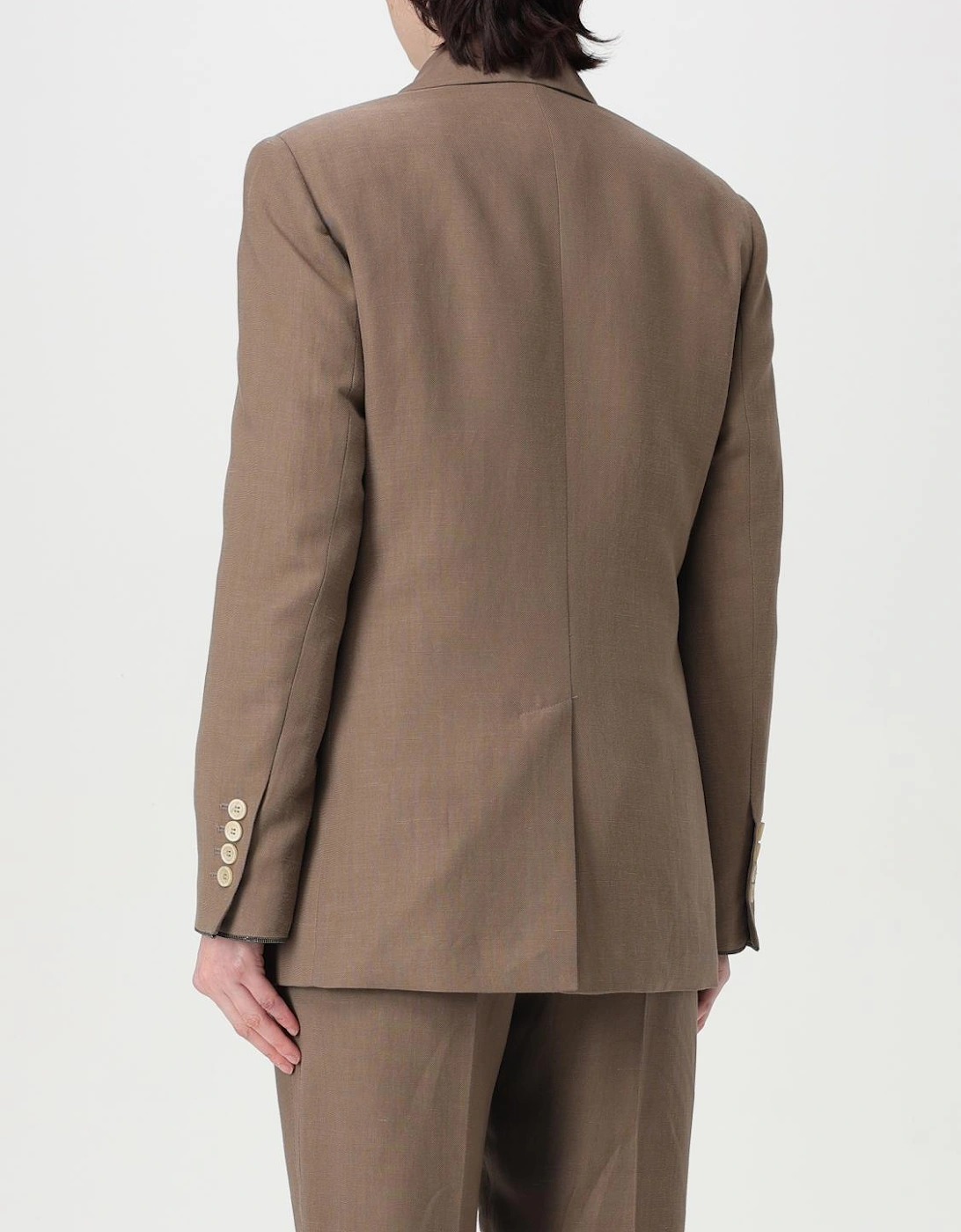 DoubleBreasted Linen Blazer