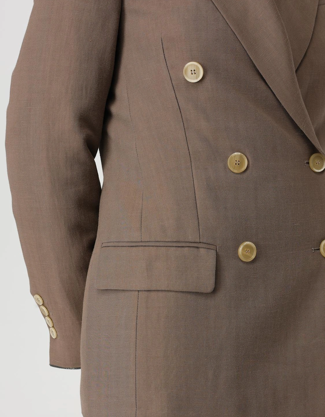 DoubleBreasted Linen Blazer