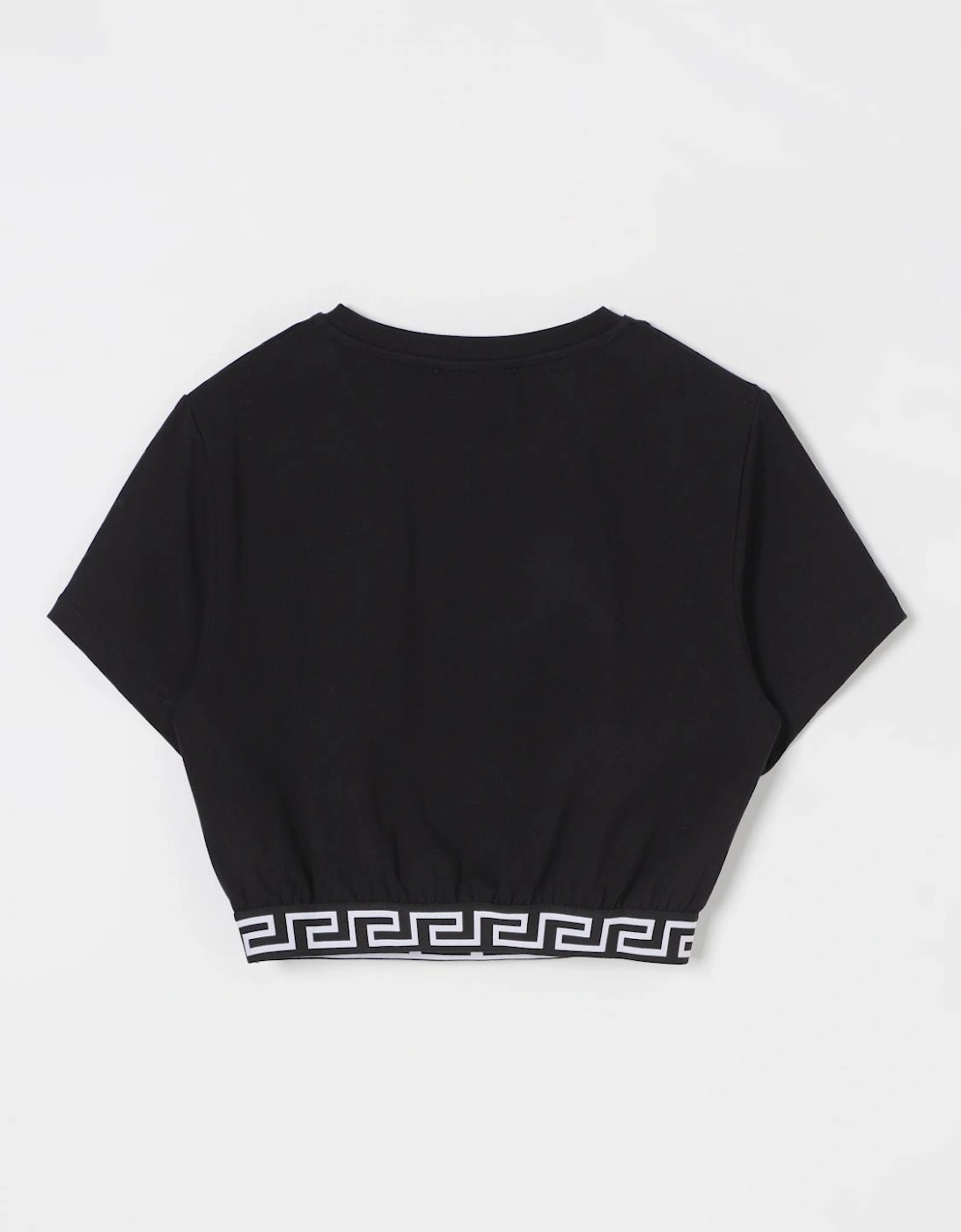 Greek Key Band Crop Top