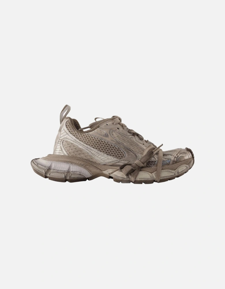Luxury Synthetic Sneakers with Top Laces and Fabric Lining
