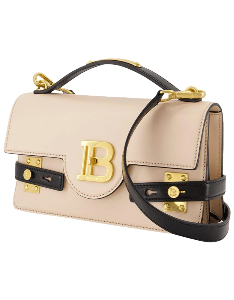 Leather Crossbody Bag with Magnetic Closure and Multiple Compartments