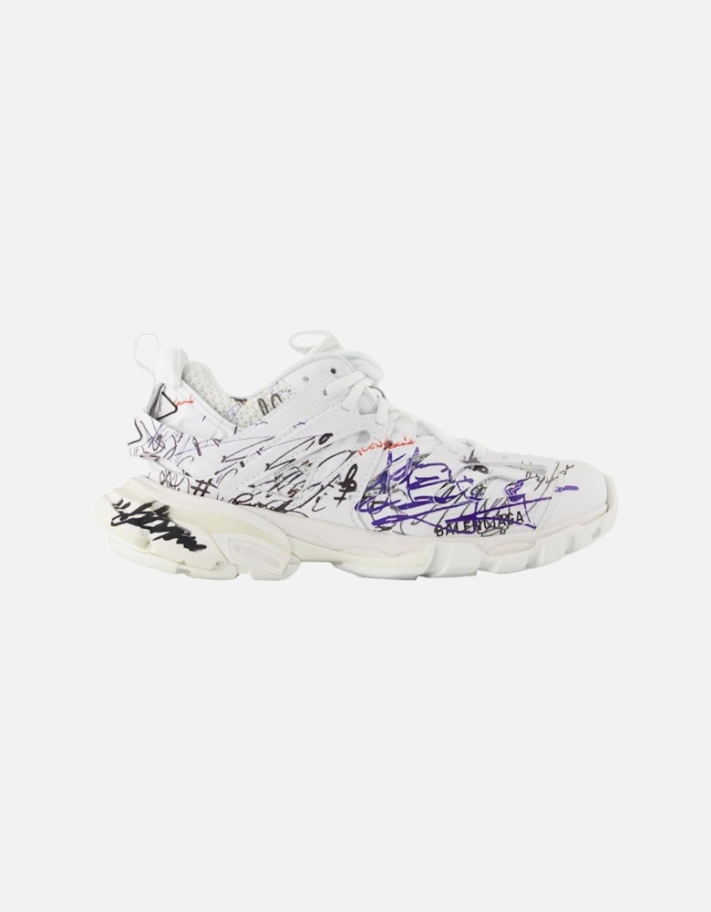 Track Sneakers in Nylon with Lace-Up Closure