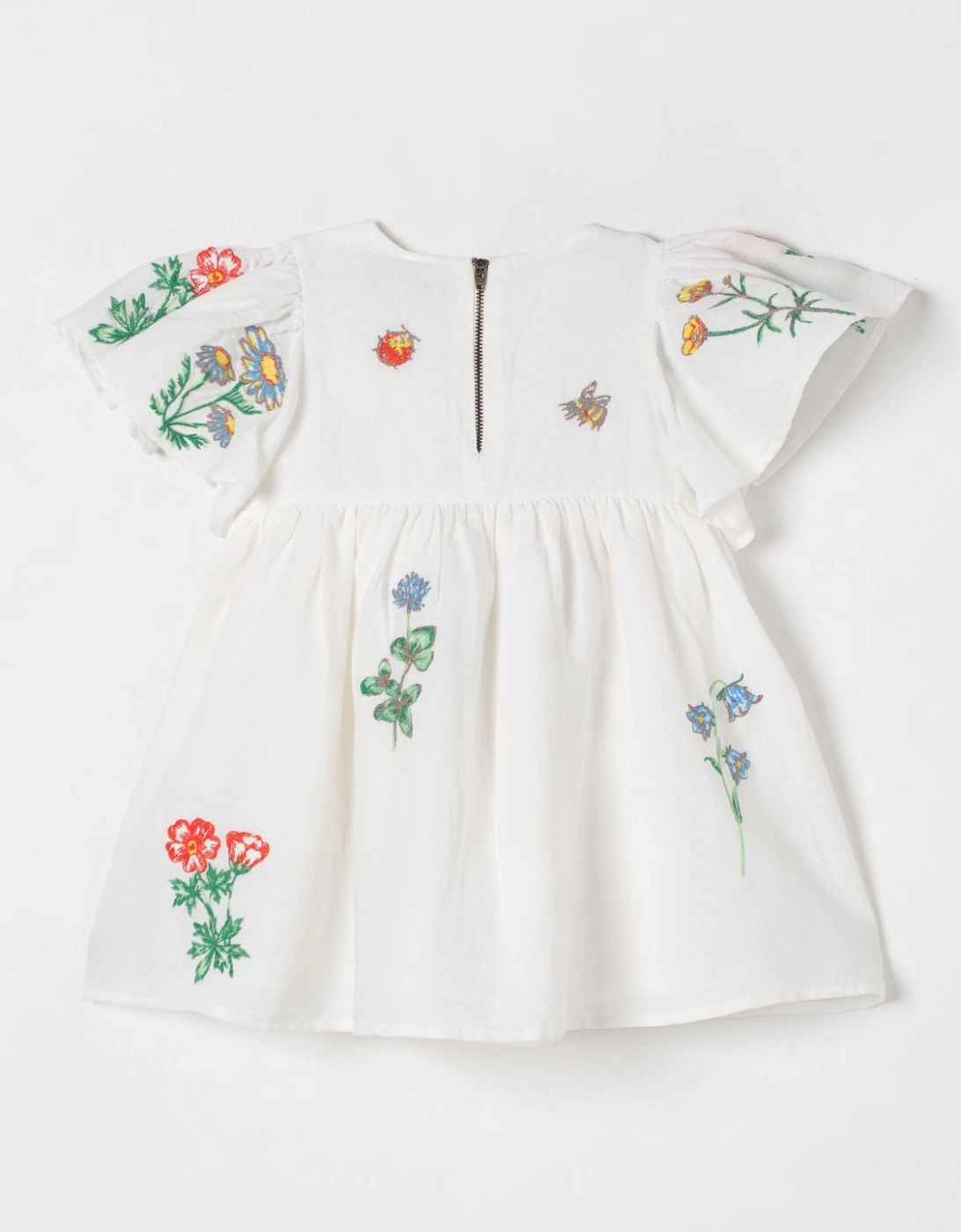 Embroidered Floral Cotton Dress