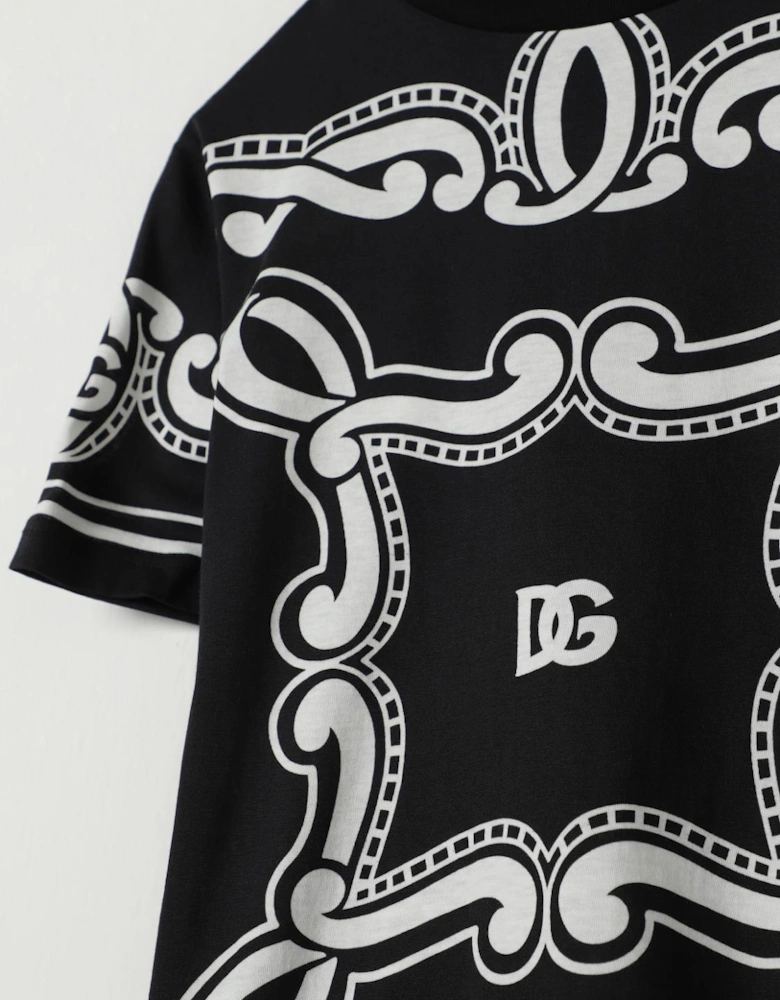 Baroque Print Short Sleeve Tee