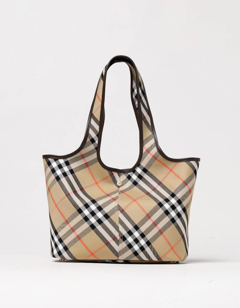 Check Print Tote Shoulder Bag