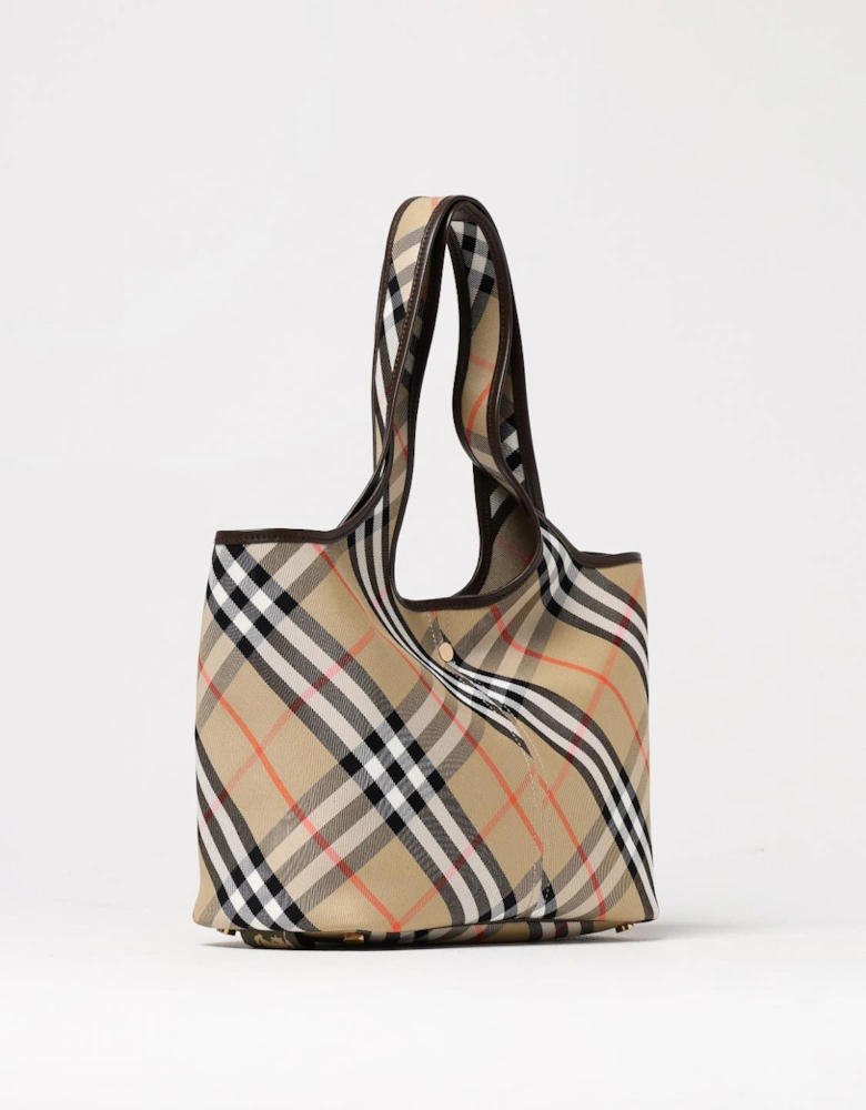 Check Print Tote Shoulder Bag