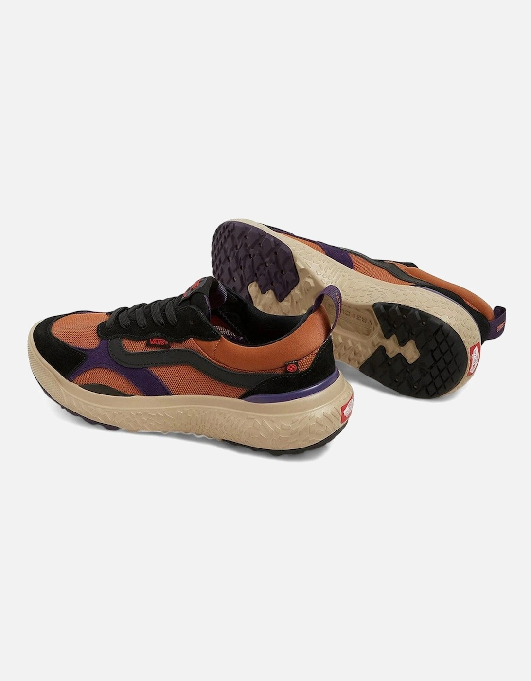 FabricandLeatherRoundToeSneakers