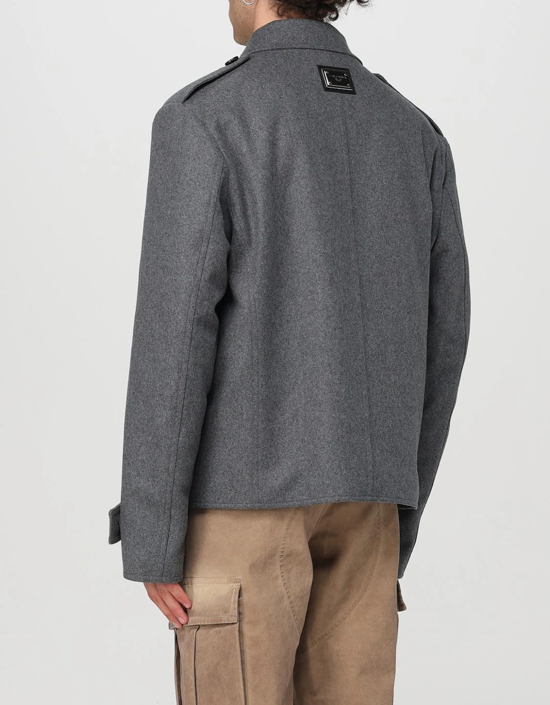 Cropped DoubleBreasted Peacoat