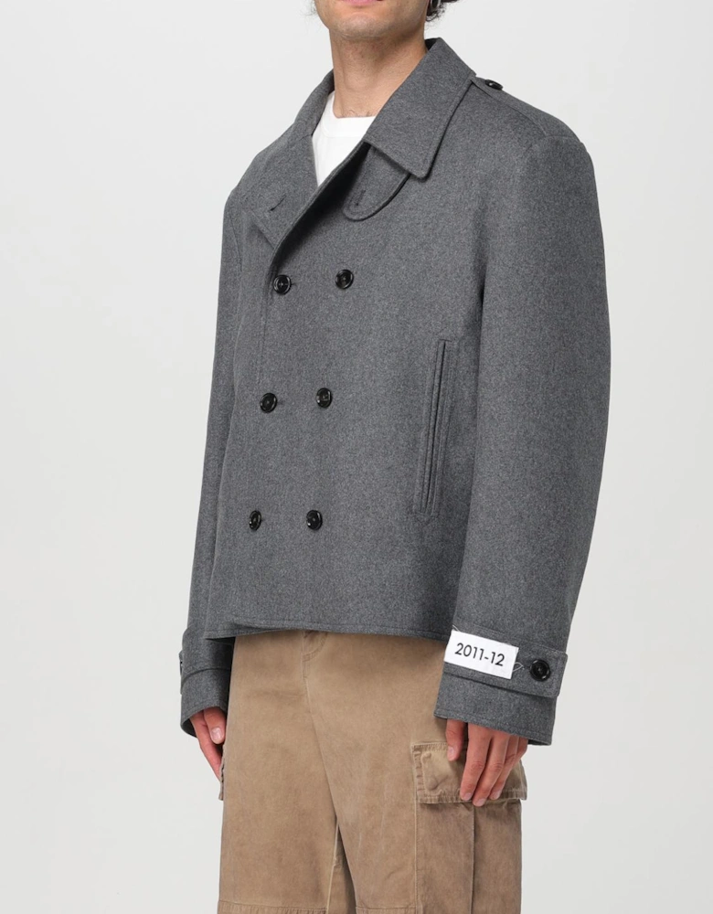 Cropped DoubleBreasted Peacoat