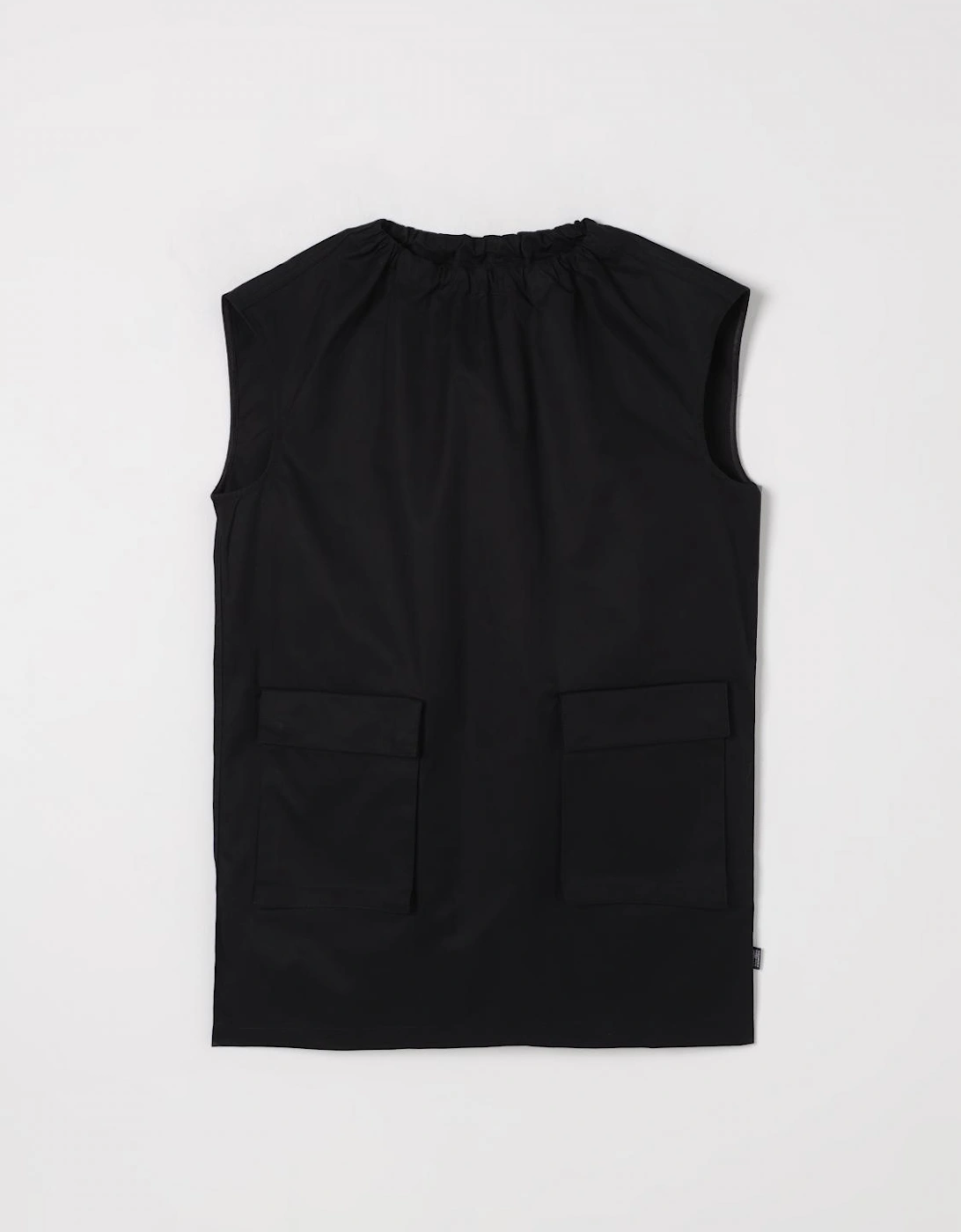 Sleeveless Cotton Mini Dress with Pockets