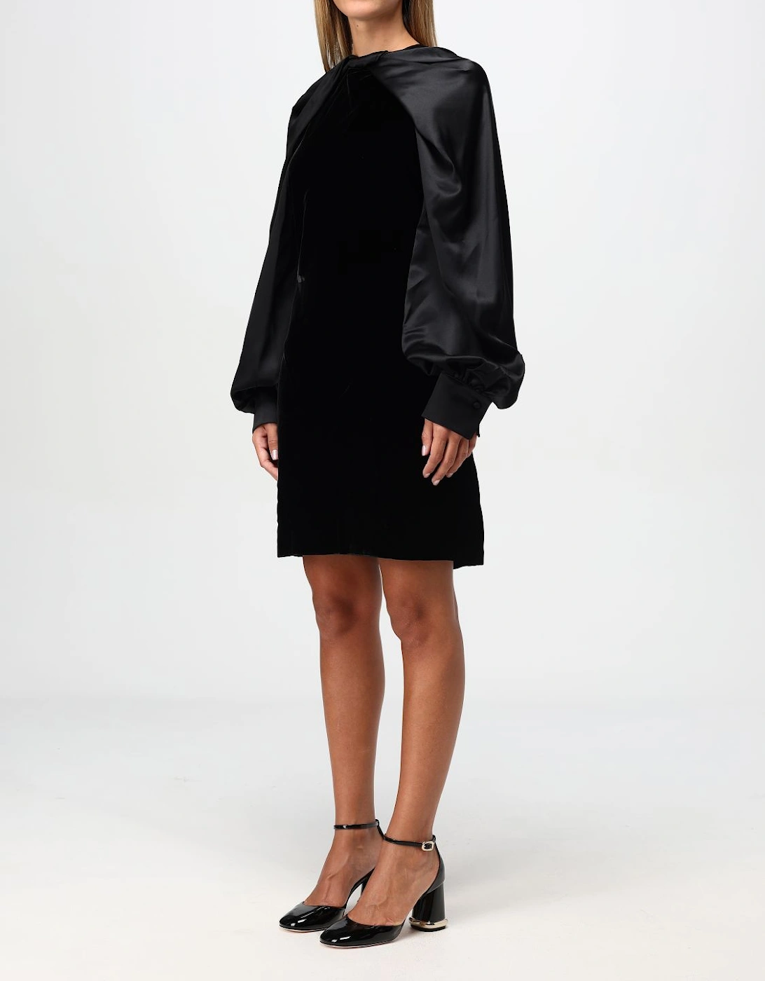 Pianoforte Velvet Cocktail Dress