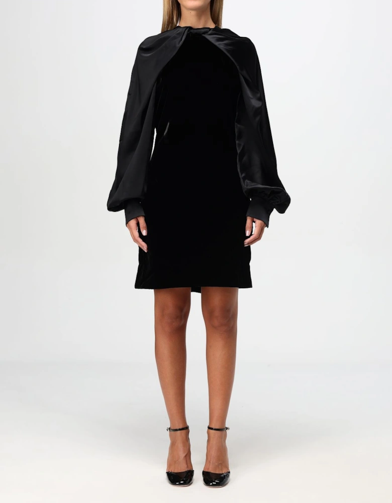 Pianoforte Velvet Cocktail Dress