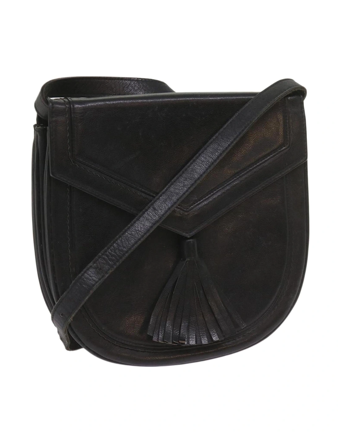 Leather Crossbody Bag with Tassel, 11 of 10