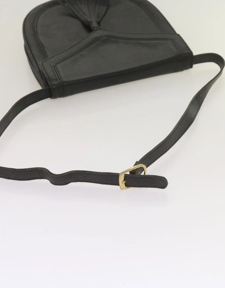Leather Crossbody Bag with Tassel