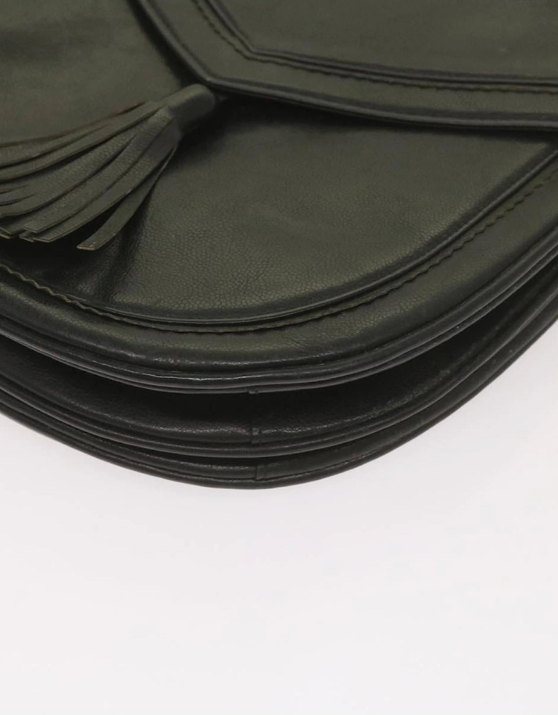 Leather Crossbody Bag with Tassel