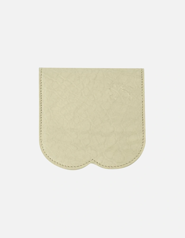 Scalloped Edge Leather Card Holder