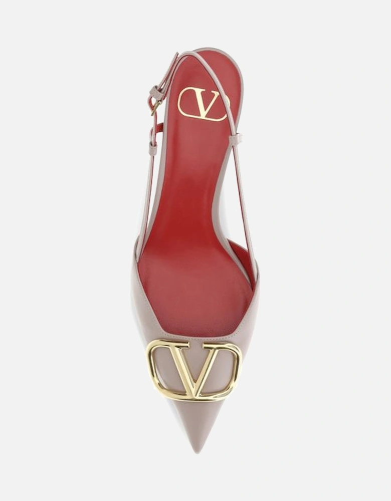 Rockstud Slingback Kitten Heel Pump