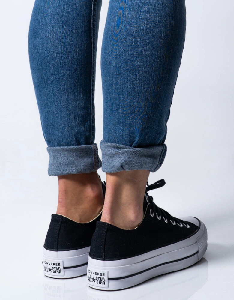 Classic Lace-Up Sneakers with Polyester Composition