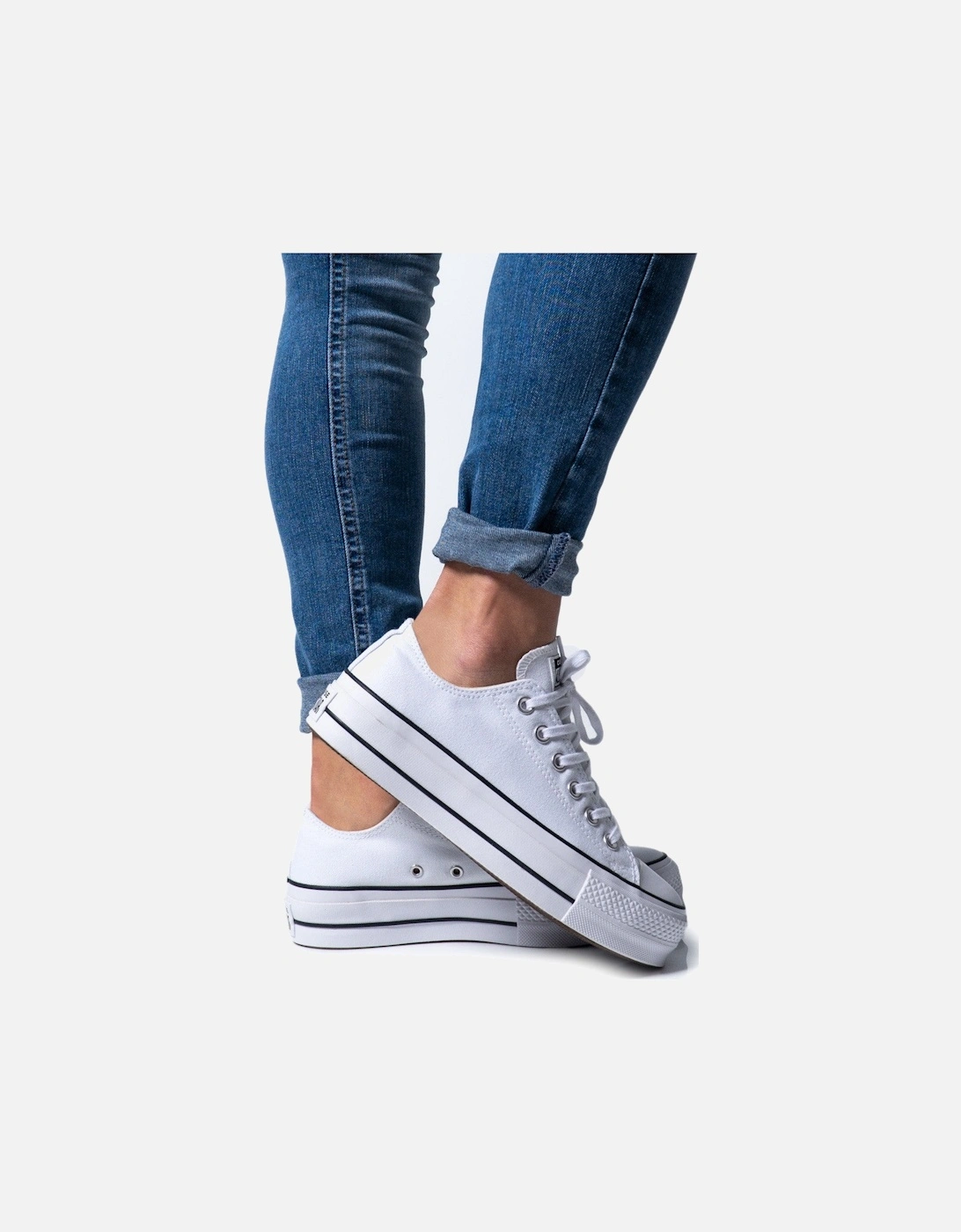Plain Lace-Up Rubber Sole Sneakers, 4 of 3