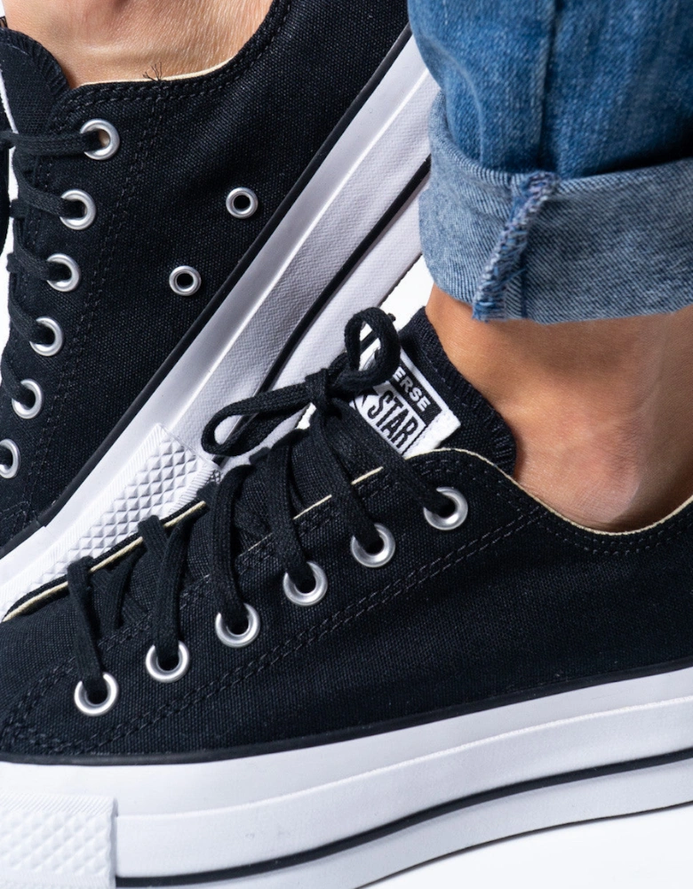 Classic Lace-Up Sneakers with Polyester Composition