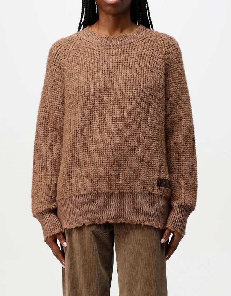 Knit Wool Sweater RawEdge Detail