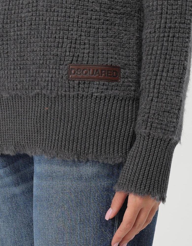 Knit Wool Sweater RawEdge Detail