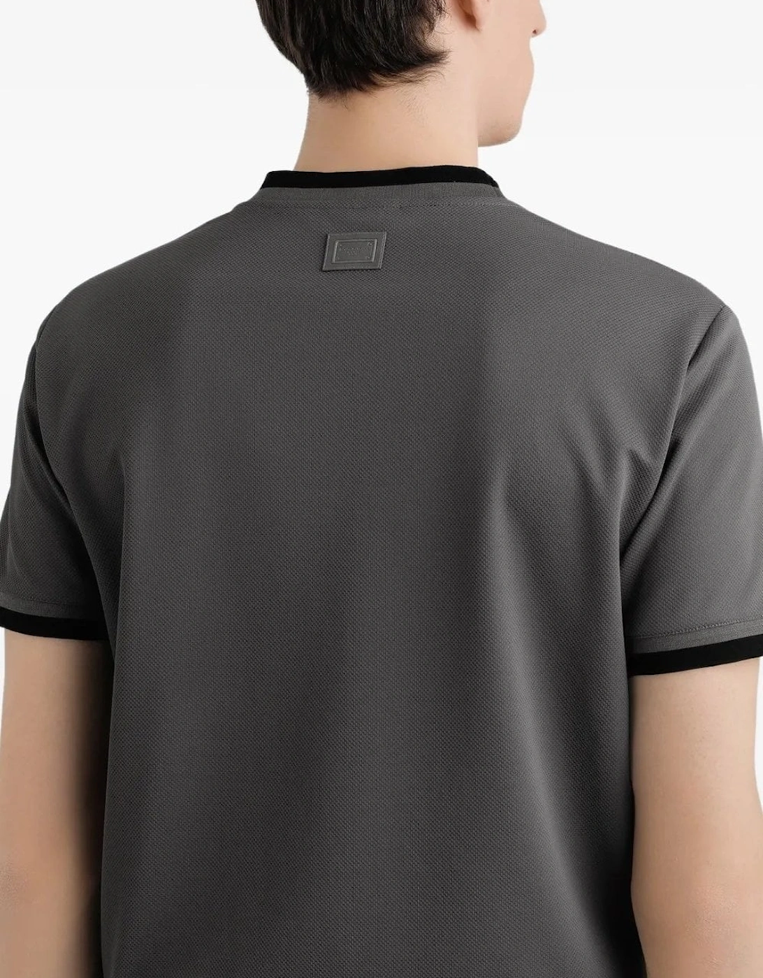 Contrast Trim T-shirt Grey