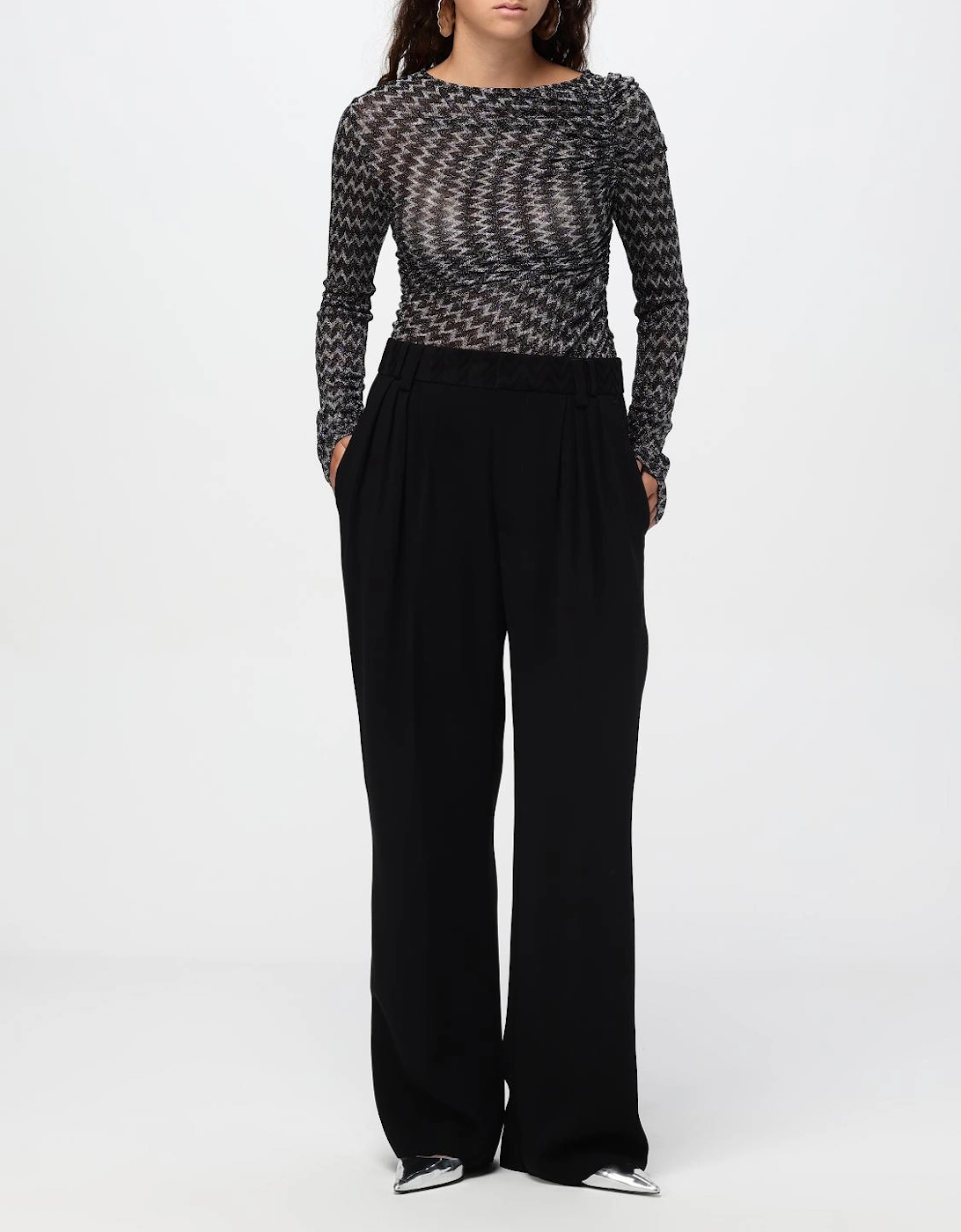 Wide Leg Pleated Pants