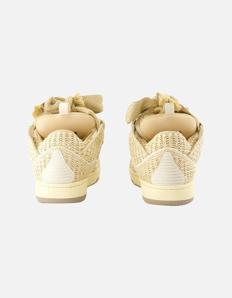 Knitted Straw Sneakers Casual Design