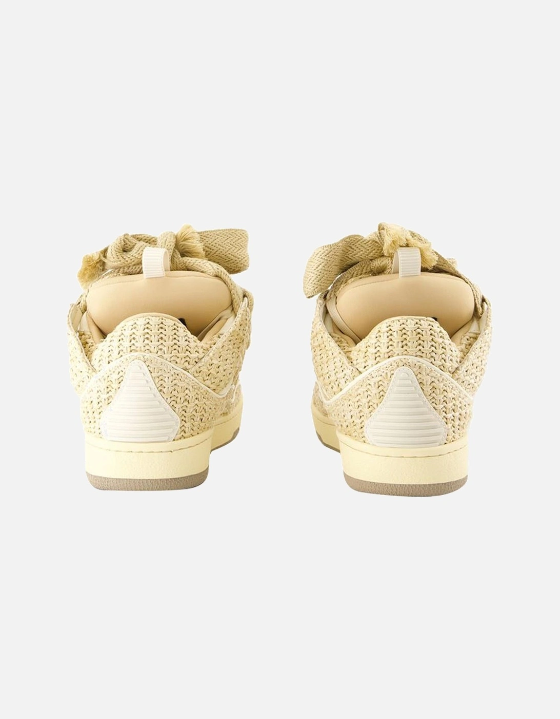 Knitted Straw Sneakers Casual Design