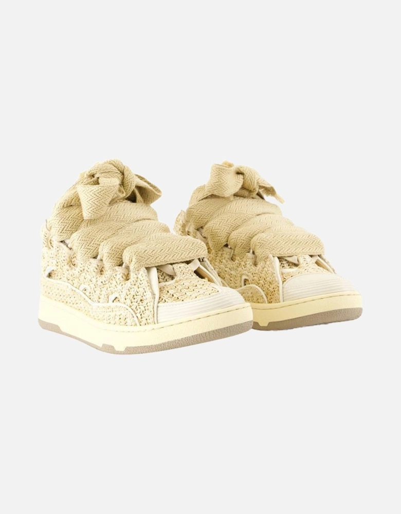 Knitted Straw Sneakers Casual Design