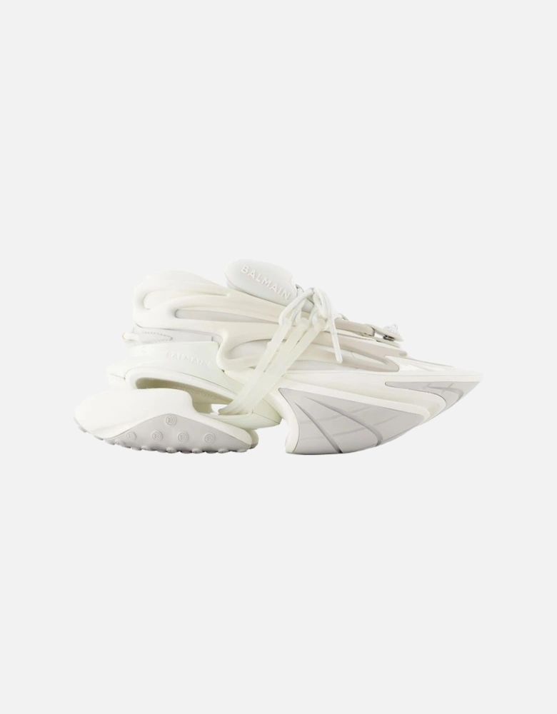 Smooth Calfskin Leather Sneakers with Rubber Sole