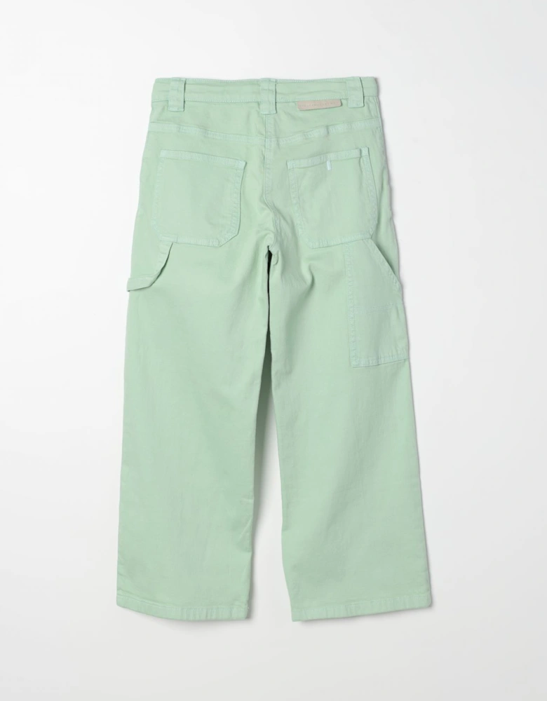 Kids Cropped Organic Cotton Pants