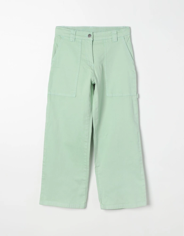 Kids Cropped Organic Cotton Pants