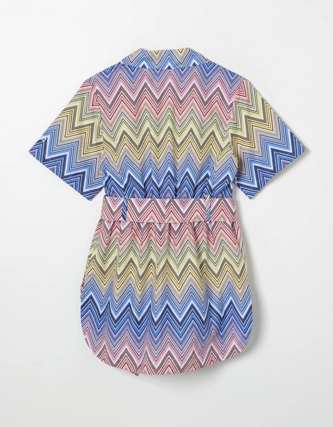 Zigzag Pattern Mini Dress