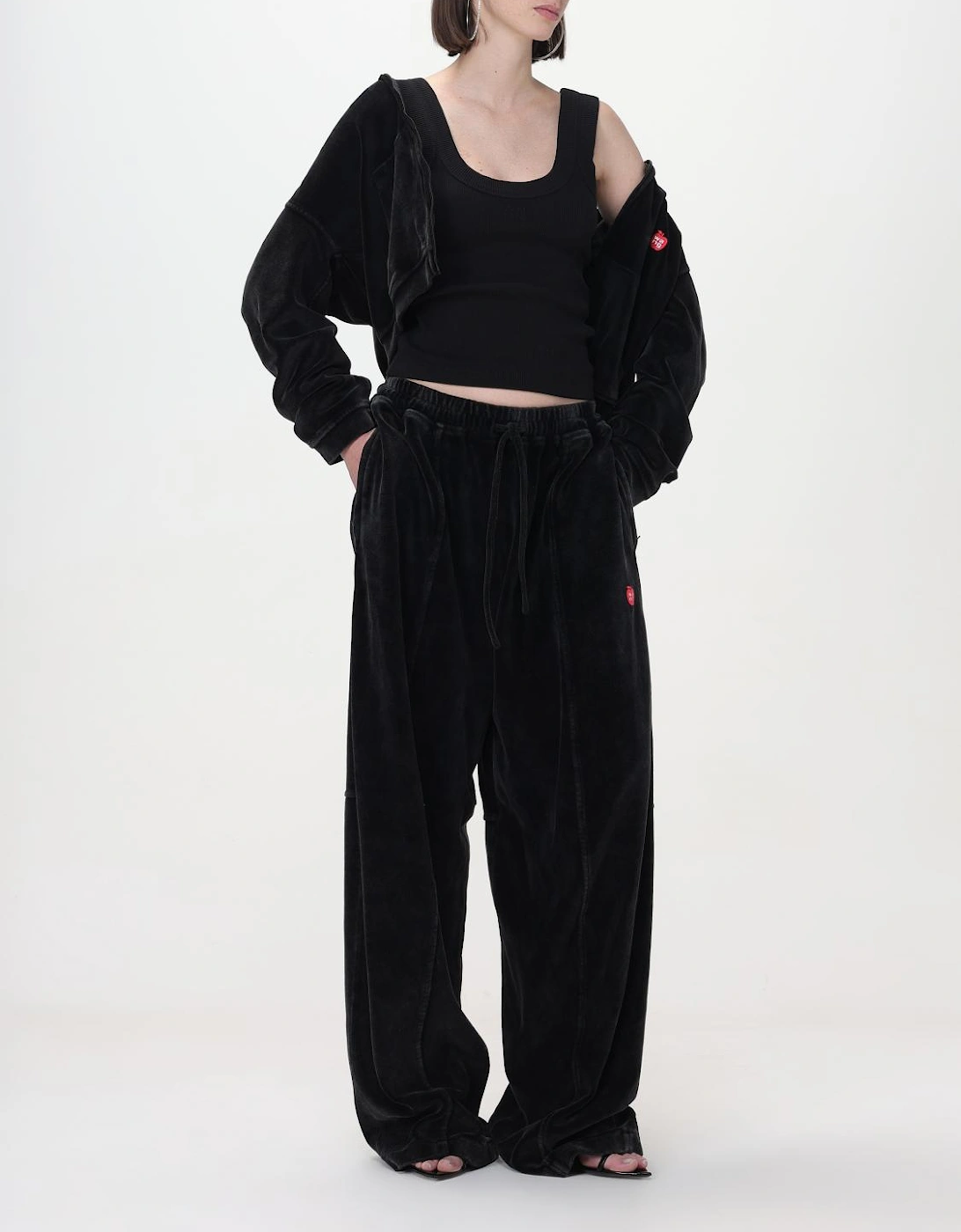 Velour Wide Leg Pants