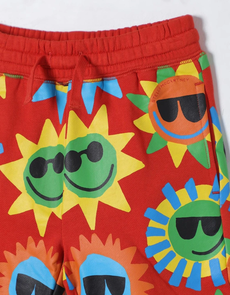 Kids Shorts Sun Print