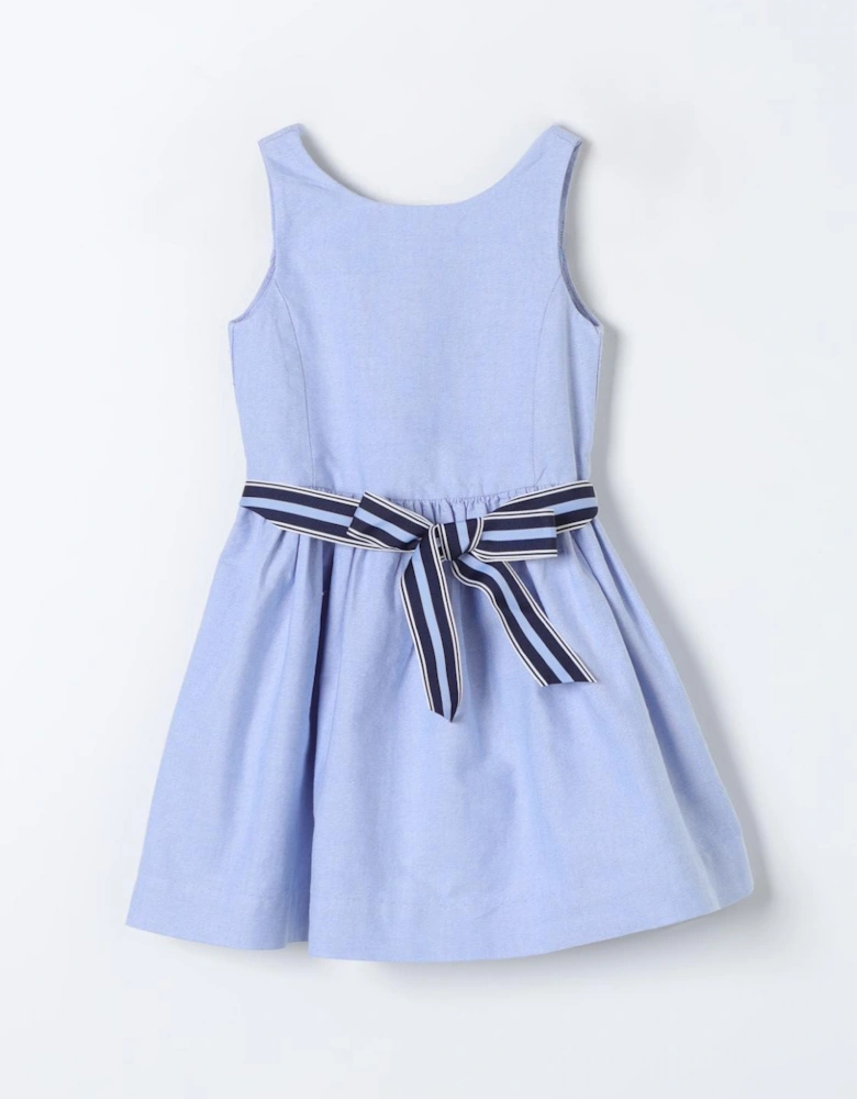 Sleeveless Casual Dress with Ribbon Belt