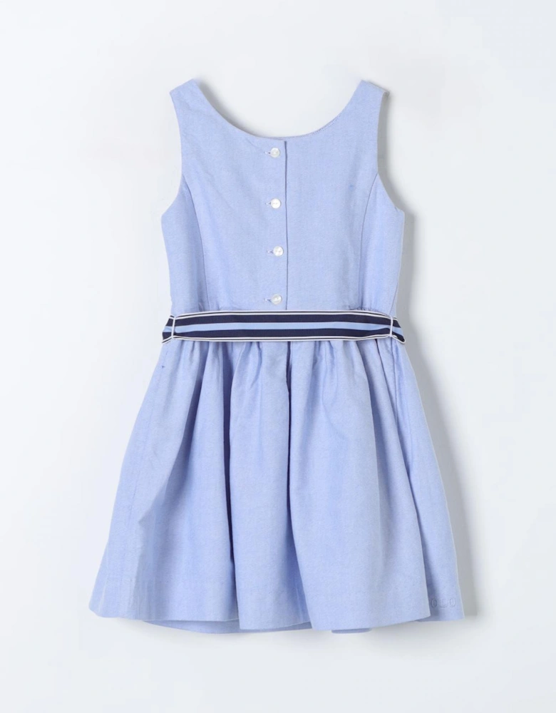 Sleeveless Casual Dress with Ribbon Belt
